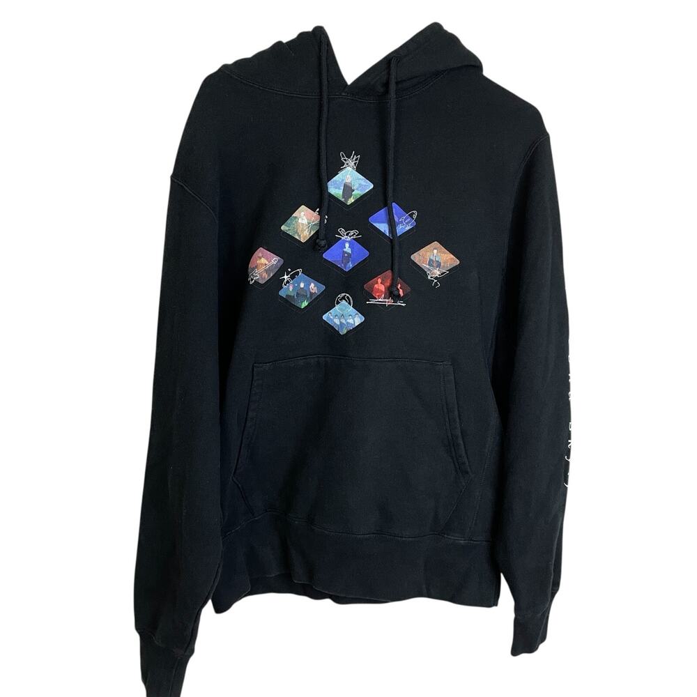 Porter Robinson Second Sky Hoodie Sweatshirt Black Pullover Graphic Spellout